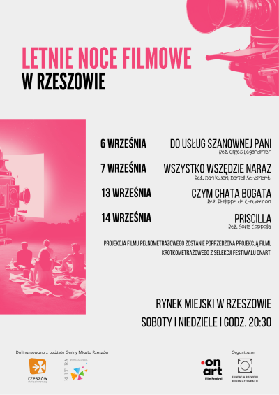 Letnie noce filmowe w Rzeszowie plakat